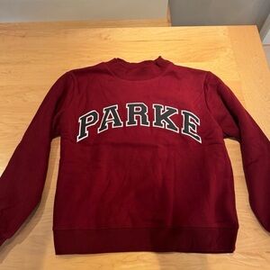Parke Women's Burgundy Crew Neck Sweater